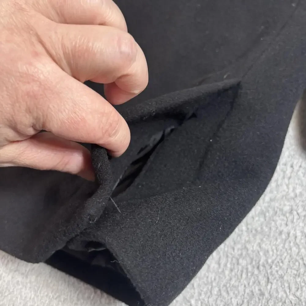 Lauren Ralph Lauren Coat Men 36 Short Black Cashmere Blend Heritage Academia Y2K